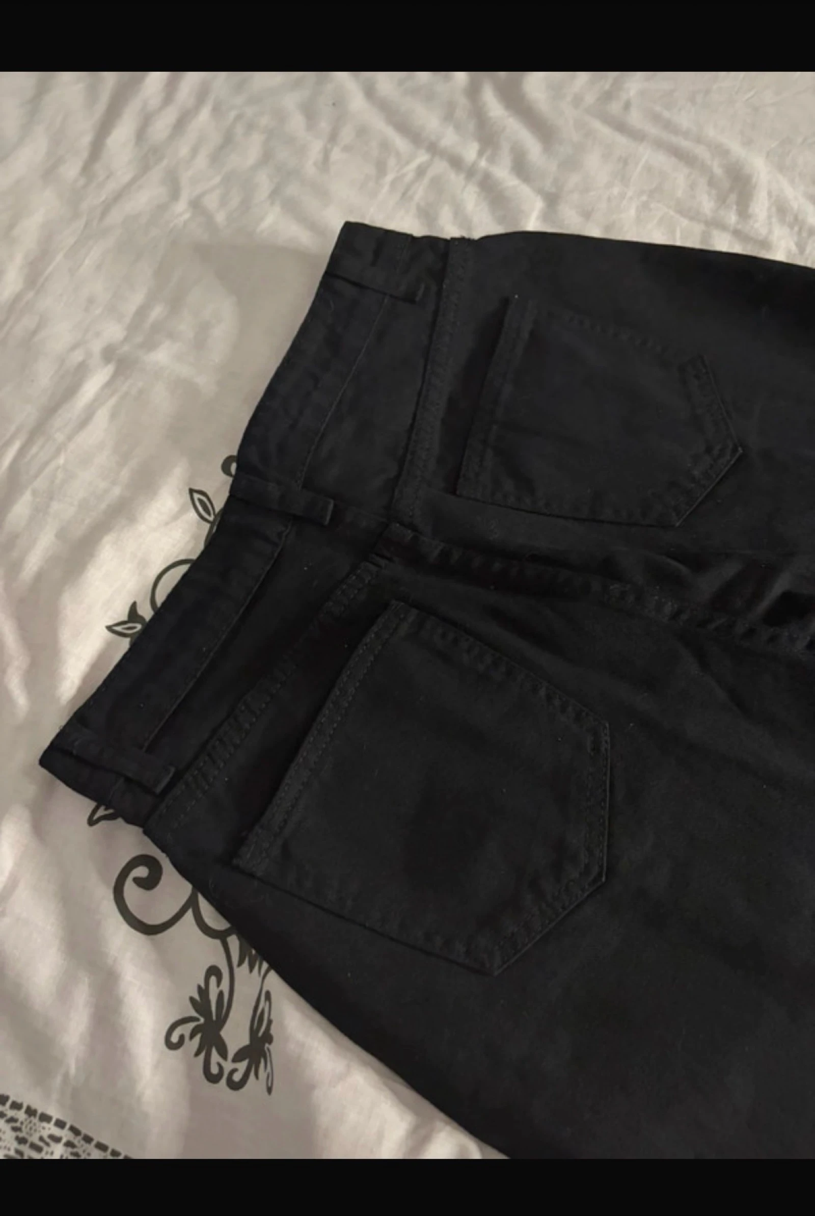 High waist black wide leg pants – photo 4